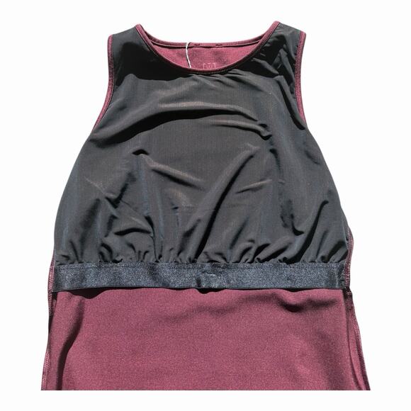 Wolford The Workout Sleeveless Top XS Port Royale Burgundy NWT - Picture 8 of 14